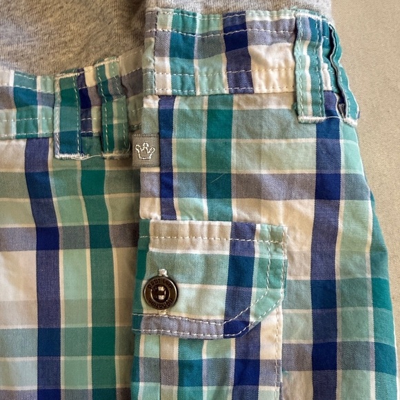 Petit Lem Signature - Blue and Gray Infant one piece Romper/jumpsuit/outfit - Picture 4 of 5